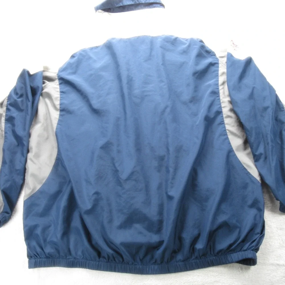 New England Patriots Jacket Men XXL NFL GIII Blue Colorblock Full Zip Football